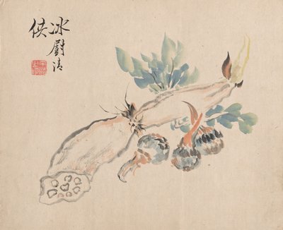 Lótuszgyökér és Adder nyelve alkotó: Tsubaki Chinzan