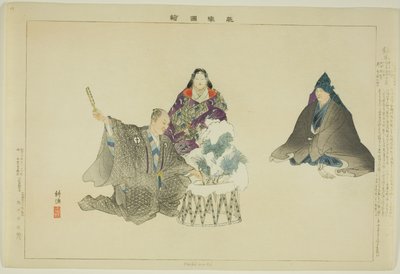 Hachi-maki, a "Pictures of No Performances (Nogaku Zue)" sorozatból alkotó: Tsukioka Kogyo