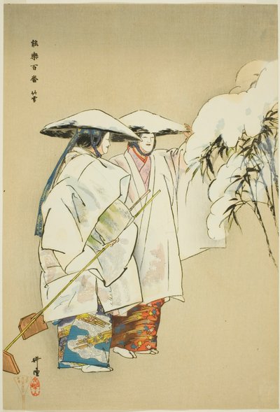 Take no Yuki, a "One Hundred No Dramas (Nogaku hyakuban)" sorozatból. alkotó: Tsukioka Kogyo