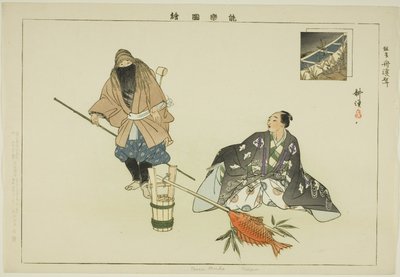 Tosen Muko (Kyogen), from the series "Pictures of No Performances (Nogaku Zue)" alkotó: Tsukioka Kogyo