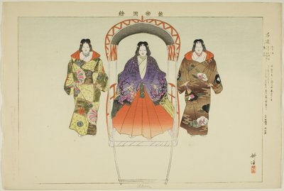 Ukon, a "Pictures of No Performances (Nogaku Zue)" sorozatból alkotó: Tsukioka Kogyo