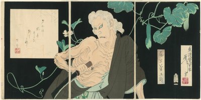 Onoe Kikugorō V mint Ibara alkotó: Tsukioka Yoshitoshi