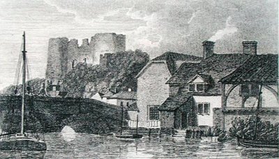 Tunbridge képe, Murray gravírozása, Michael Faraday albumából (metszet) alkotó: Turner (after)