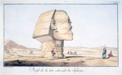 „Nagy szfinxfej profilban”, 18. század alkotó: Tuscher Hafniae