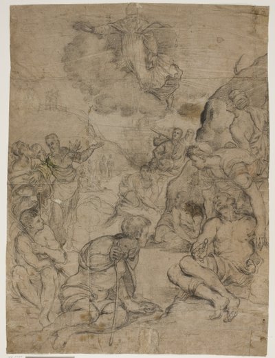 Szent Ágoston gyógyítja a bénultakat, Tintoretto festménye után a Museo Civicóban, Vicenzában alkotó: Ubekendt Ubekendt