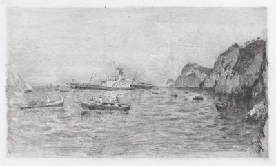 Capri kikötője [Marina di Capri] alkotó: Uberto dell