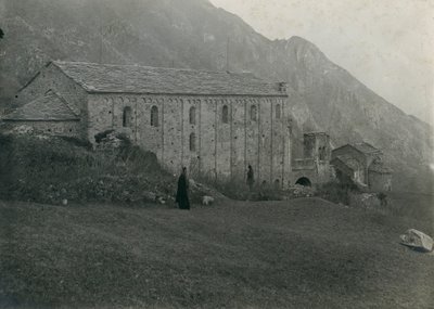 San Pietro al Monte apátság, Civate, Lombardia, Olaszország, Ugo Monneret de Villard fotója, 1910 körül. alkotó: Ugo Monneret de Villard