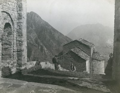 San Pietro al Monte apátság, Civate, Lombardia, Olaszország, Ugo Monneret de Villard fotója, 1910 körül. alkotó: Ugo Monneret de Villard