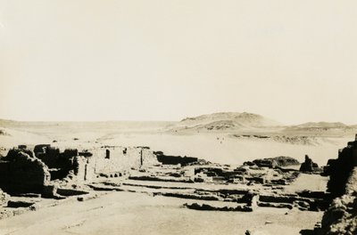 Kereskedelmi terület a Szent Simeon kolostorban, Asszuán, Egyiptom, fotó: Ugo Monneret de Villard alkotó: Ugo Monneret de Villard