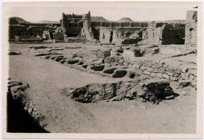 A Szent Simeon kolostor belseje, VI. terem, Asszuán, Egyiptom, Ugo Monneret de Villard fotója. alkotó: Ugo Monneret de Villard