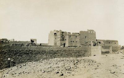 Szent Simeon kolostor, kívülről nézve keletről, Asszuán, Egyiptom, fotó: Ugo Monneret de Villard alkotó: Ugo Monneret de Villard