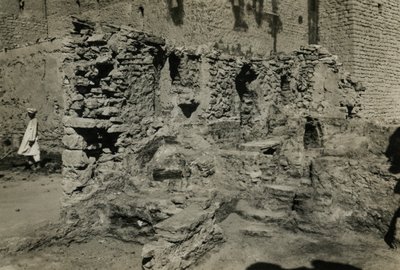 A Szent Simeon kolostor templomának romjai, Asszuán, Egyiptom, fotó: Ugo Monneret de Villard alkotó: Ugo Monneret de Villard