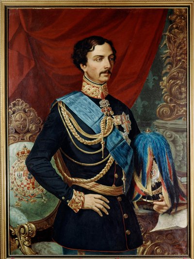 Bourbon Károly pármai (1799-1883), pármai herceg - III. Bourbon Károly (1823-1854) 19. század (olaj, vászon) alkotó: Ulisse Passani