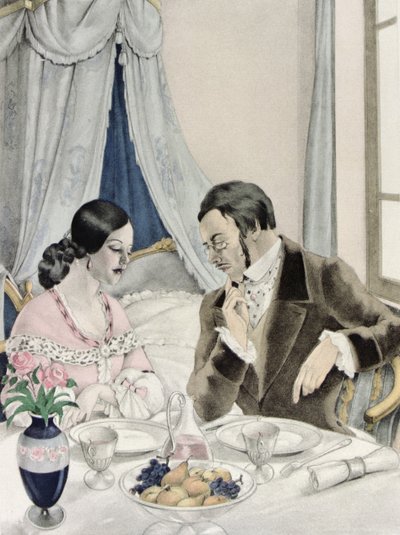 Illusztráció Gustave Flaubert (1821-80) „Madame Bovary” című művéhez, megjelent Gibert Jeune alkotó: Umberto (after) Brunelleschi