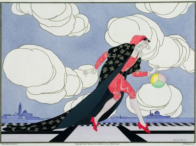 Pantalon, a Le Journal des Dames et des Modes "Maszkok és karakterek az olasz színház" kiadásából, metszett Henri Reidel (fl.1914-20) 1914 (színes litó) alkotó: Umberto (after) Brunelleschi