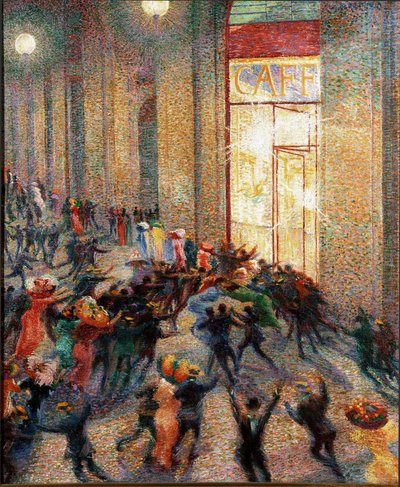 Harc az árkádban alkotó: Umberto Boccioni