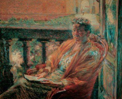 Meta Quarck asszony portréja alkotó: Umberto Boccioni