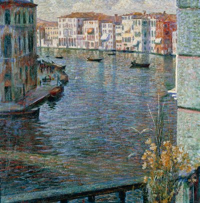 Canal Grande Velencében alkotó: Umberto Boccioni