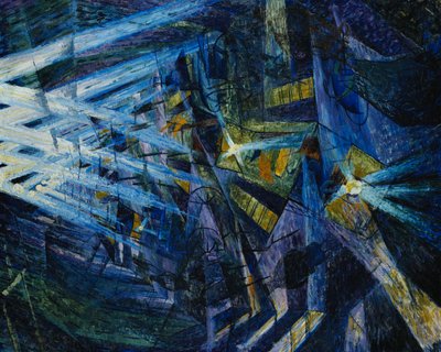 Egy út ereje, 1911 alkotó: Umberto Boccioni