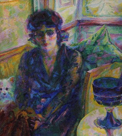 Signora Cragnolini Fanna portréja, 1916. alkotó: Umberto Boccioni
