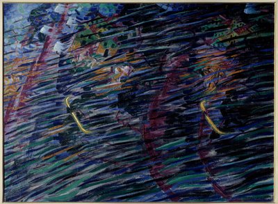 Lélekállapot: akik elhagyják Umberto Boccioni (1882-1916) festészetét 1911 Milánó, Pinacotheque de Brera alkotó: Umberto Boccioni