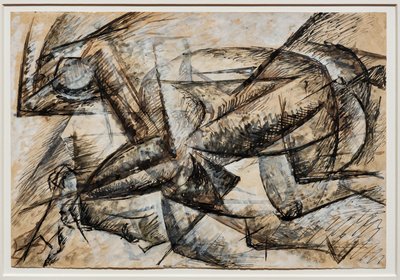 Tanulmányok a kerékpáros dinamizmusához alkotó: Umberto Boccioni