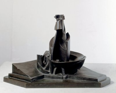 Palack kifejlesztése az űrben (Development of a palack in space) Umberto Boccioni (1882-1916) bronzszobra 1912 Méret: 38,1 cm Milánó, Museo del Novecento alkotó: Umberto Boccioni