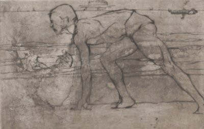 A sportoló, 1907. alkotó: Umberto Boccioni