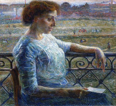 A nővér az erkélyen alkotó: Umberto Boccioni