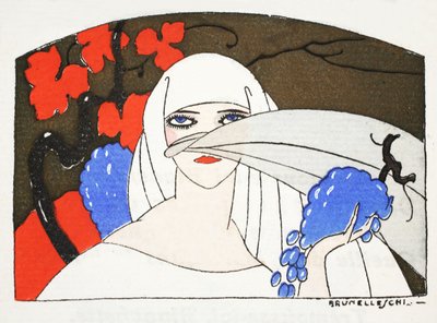 Denderan dala (pochoir print) alkotó: Umberto Brunelleschi