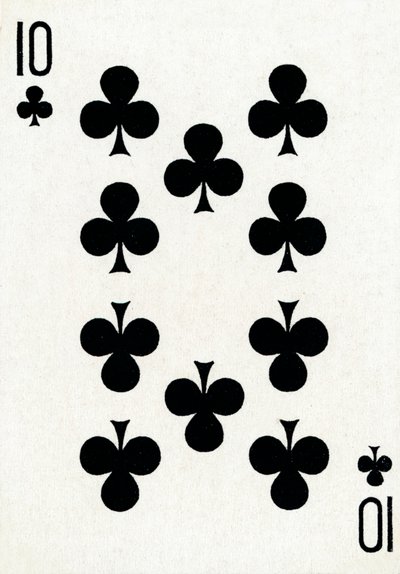 10 klub a Goodall & Son Ltd. kártyapaklijából, 1940 alkotó: Unbekannt