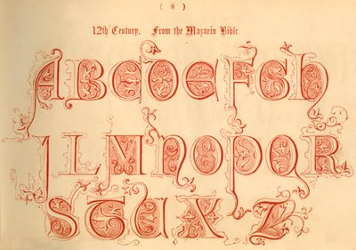 12. Század. A Mazarin Bibliából, 1862 alkotó: Unbekannt