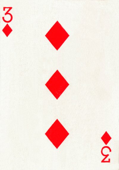 3 gyémánt a Goodall & Son Ltd. kártyapaklijából, 1940 alkotó: Unbekannt