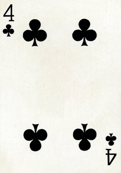 4 klub a Goodall & Son Ltd. kártyapaklijából, 1940 alkotó: Unbekannt