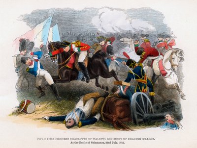 Dragoon Guards 5. ezred, Salamancai csata, 1812. július 22. alkotó: Unbekannt