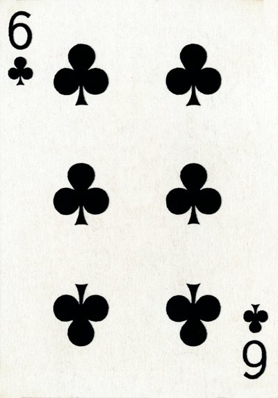 6 klub a Goodall & Son Ltd. kártyapaklijából, 1940 alkotó: Unbekannt