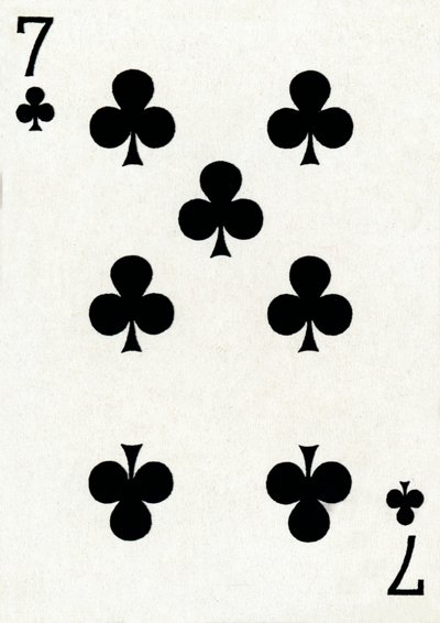 7 klub a Goodall & Son Ltd. kártyapaklijából, 1940 alkotó: Unbekannt
