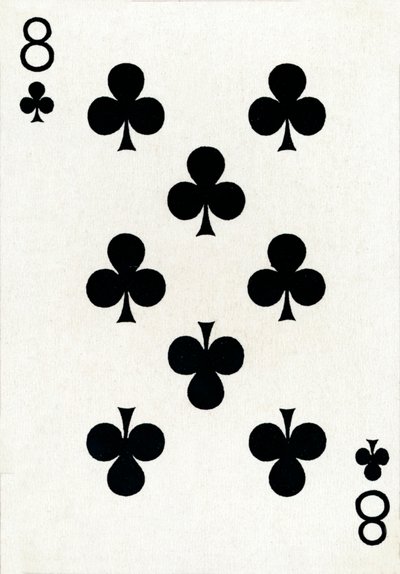 8 klub a Goodall & Son Ltd. kártyapaklijából, 1940 alkotó: Unbekannt