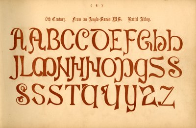 9. század. Egy angolszász MS-ből. Battel-apátság, 1862 alkotó: Unbekannt