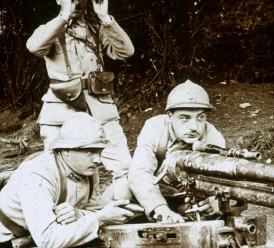 Egy 37 mm-es pisztoly, c1914-c1918 alkotó: Unbekannt