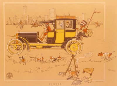 Egy Berliet autó Chicagóban, Amerikában alkotó: Unbekannt