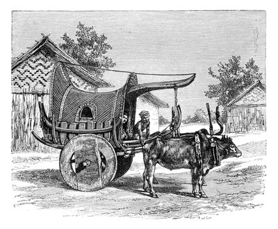 Burmai kocsi, Burma, Mianmar, 1895 alkotó: Unbekannt