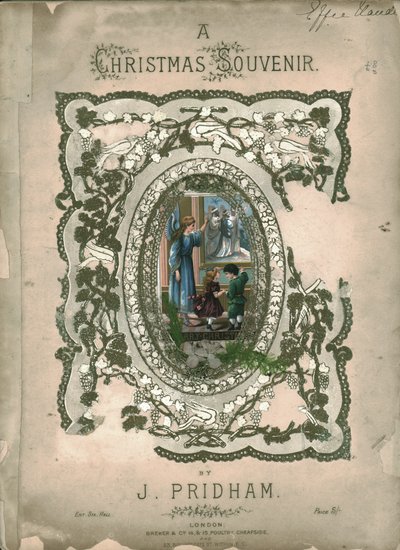 Karácsonyi szuvenír, kotta fedőlapja, 1860-as évek alkotó: Unbekannt
