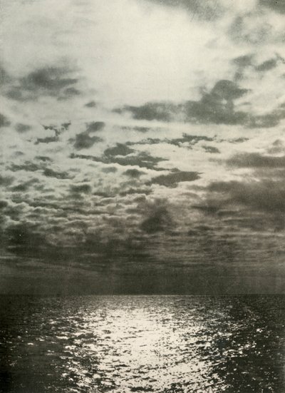 Felhőeffektus, mielőtt a tenger befagyott, c1908, 1909 alkotó: Unbekannt