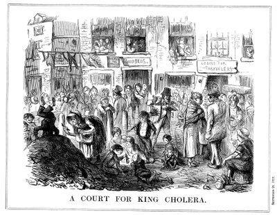 A kolera király udvara, 1852 alkotó: Unbekannt