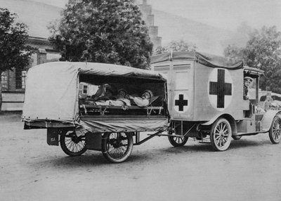 Német mentőautó, Keleti Front, I. világháború, 1915 alkotó: Unbekannt