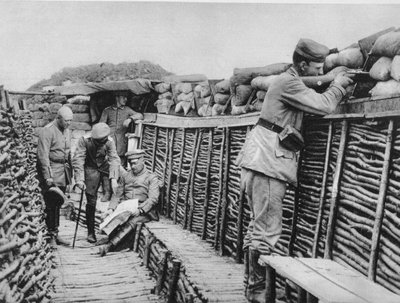 Egy német árok, I. világháború, 1915 alkotó: Unbekannt