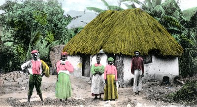 Egy jamaicai falu, 1900-as évek alkotó: Unbekannt