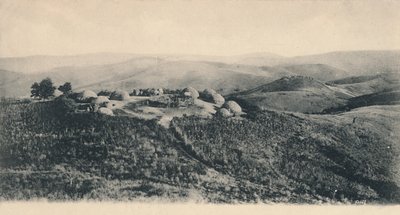 A Kafir Kraal - Zululand, XX. század eleje. alkotó: Unbekannt