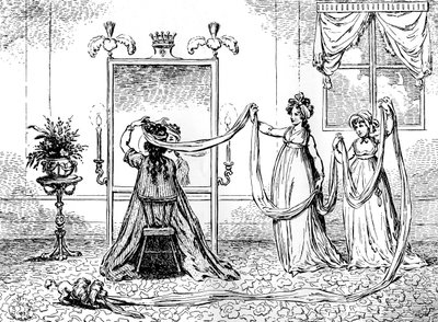 Egy hölgy felhúzza sapkáját, 1795. június alkotó: Unbekannt